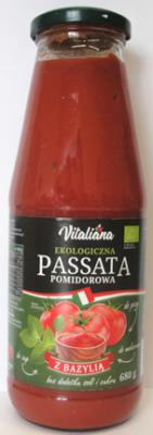 Bio passata pomidorowa z bazylią 680g Vitaliana