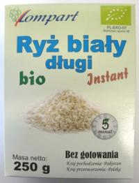 Bio ryż biały instant 250g Lompart