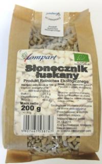 Bio słonecznik łuskany 200g Lompart