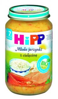 Hipp młode jarzynki z cielęciną bio 220g