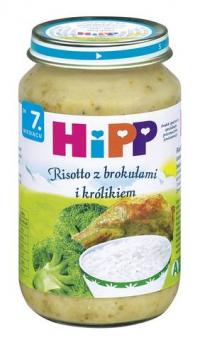 Hipp risotto z brokułami i królikiem 220g