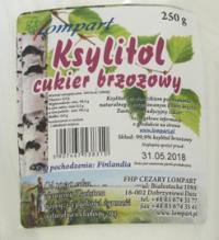 Ksylitol - cukier brzozowy 250g Lompart (Finlandia)
