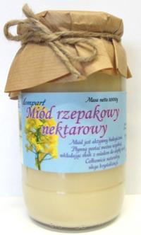 Miód rzepakowy nektarowy 1000g