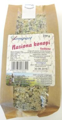 Nasiona konopi łuskane 250g Lompart