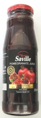 Naturalny sok granatowy 250ml Saville