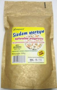 Siedem warzyw naturalna przyprawa z dodatkiem błonnika 220g Lompart