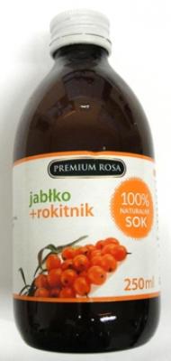 Sok jabłko rokitnik 250ml bez cukru Premium Rosa