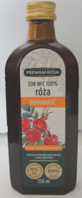Sok z owoców róży - witamina c nat. niesłodzona 0,25l Premium Rosa (suplement diety)