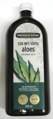 Aloes - sok wyciskany bezpośrednio z liści aloesu 500ml Premium Rosa (suplement diety)