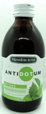 Antidotum detox - napój na bazie soków z jabłek i pokrzywy z dodatkiem ekstaktów wzbogacony witaminami 250ml Premium Rosa