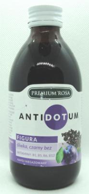 Antidotum figura - napój na bazie soków ze śliwek, jabłek i czarnego bzu z dodatkiem ekstraktów wzbogacony witaminami 250ml Premium Rosa