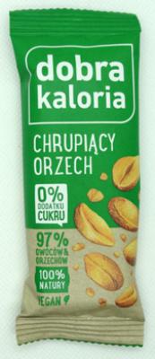 Baton chrupiący orzech bez dodatku cukru 35g Kubara