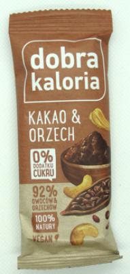 Baton kakao&orzech nerkowca bez dodatku cukru 35g Kubara