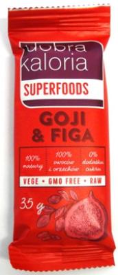 Baton owocowy goji & figa bez dodatku cukru 35g Kubara