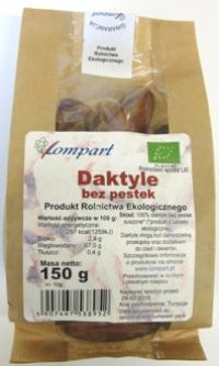 Bio daktyle suszone bez pestek 150g Lompart
