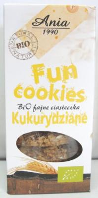 Bio fajne ciasteczka kukurydziane słodzone syropem ryżowym 120g Ania