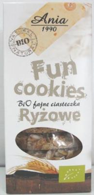 Bio fajne ciasteczka ryżowe słodzone syropem ryżowym 120g Ania
