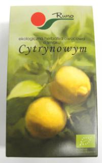 Bio herbatka owocowa o smaku cytrynowym 100g Runo