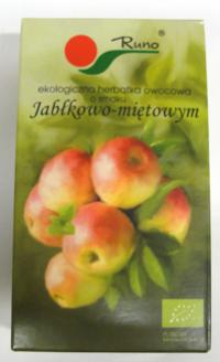 Bio herbatka owocowa o smaku jabłkowo - miętowym 100g Runo