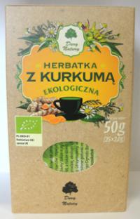 Bio herbatka ziołowa z kurkumą 25x2g Dary Natury