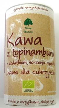 Bio kawa z topinamburu z dodatkiem korzenia mniszka 200g Dary Natury (dla cukrzyków)