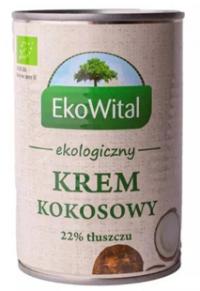 Bio krem kokosowy 22% tłuszczu 400ml EkoWital