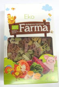 Bio makaron farma (semolinowy z suszonymi warzywami) dla dzieci 250g Bartolini