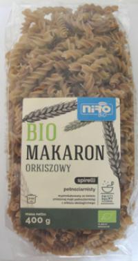 Bio makaron orkiszowy razowy spirelli 400g Niro