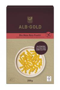 Bio makaron świderek bezglutenowy (kukurydziano-ryżowy) 250g Alb-Gold