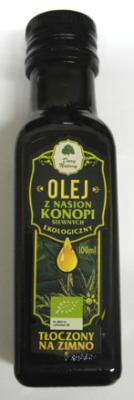 Bio olej z nasion konopi siewnych 100ml Dary Natury