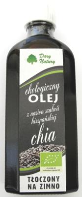 Bio olej z nasion szałwi hiszpańskiej tłoczony na zimno 100ml Dary Natury