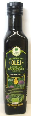 Bio olej z ostropestu plamistego tłoczony na zimno 250 ml Dary Natury