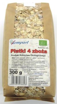 Bio płatki 4 zboża 300g Lompart.