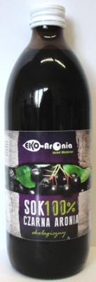 Bio sok aroniowy znad Biebrzy bez cukru 480ml Eko-Aronia