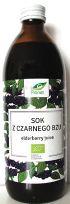 Bio sok z czarnego bzu 500ml Bio Planet