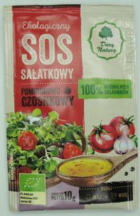 Bio sos sałatkowy pomidorowo-czosnkowy 10g Dary Natury
