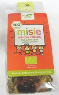 Bio żelki misie bez żelatyny 100g Bio Planet