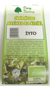 Bio żyto do kiełkowania 50g Dary Natury