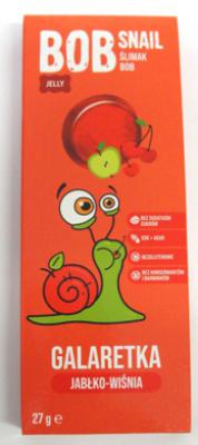 Bob snail galaretka jabłko-wiśnia przekąska bez dodatku cukru 27g