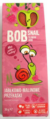 Bob snail jabłkowo - malinowe przekąski - żelki bez dodatku cukru 30g