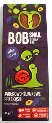 Bob snail jabłkowo - śliwkowe przekąski - żelki bez dodatku cukru 30g