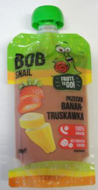 Bob snail przecier banan-truskawka bez dodatku cukru 120g