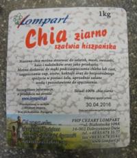 Chia ziarno (szałwia hiszpańska) 1 kg Lompart