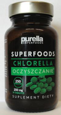 Chlorella 250 tabletek (oczyszczanie) suplement diety Purella