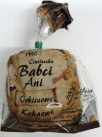 Ciasteczka babci Ani orkiszowe kakaowe bez cukru 100g Ania