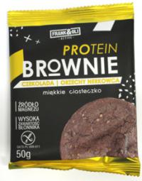 Ciasteczko brownie proteinowe czekolada, orzechy nerkowca bezglutenowe 50g Frnak&Oli