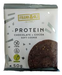 Ciasteczko brownie proteinowe czekolada + kakao bezglutenowe, bez dodatku cukru 50g Frank&Oli