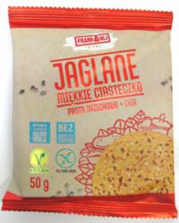 Ciasteczko jaglane pasta orzechowa + chia bezglutenowe, bez dodatku cukru 50g Frank&Oli