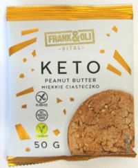 Ciasteczko keto penut butter bezglutenowe, bez dodatku cukru 50g Frank&Oli