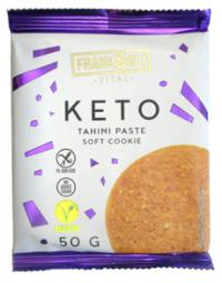 Ciasteczko keto tahini, penaut bezglutenowe, bez dodatku cukru 50g Frank&Oli